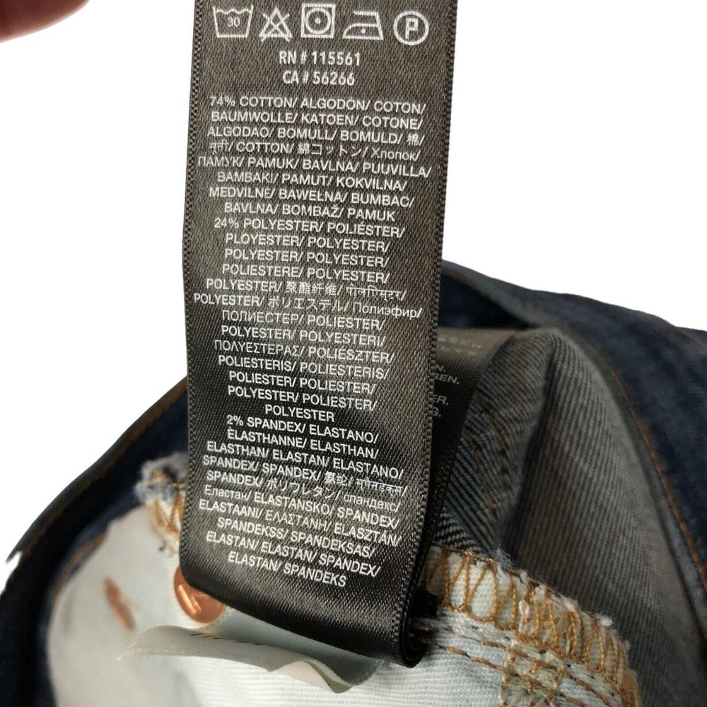 7 for all mankind Womens Paxtyn Skinny Jeans Size 29 Distressed - Picture 9 of 16